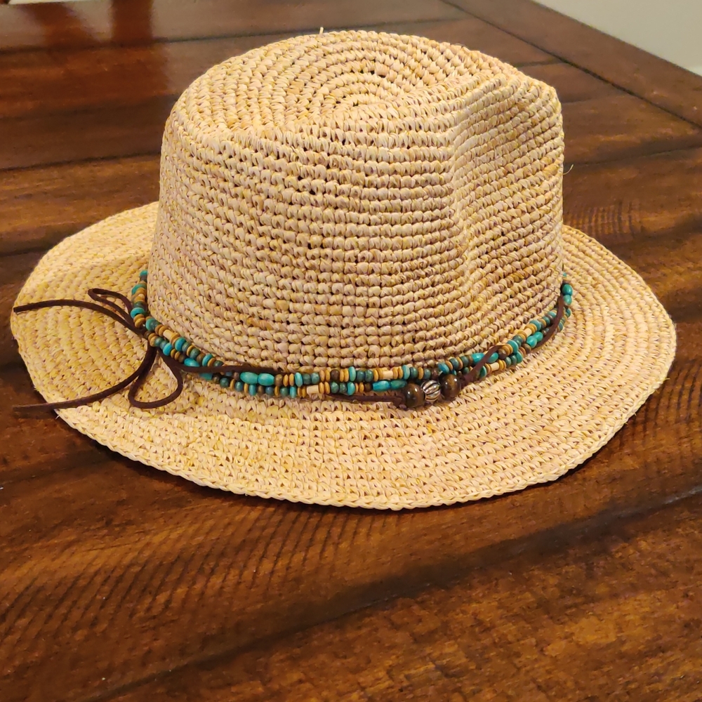 Raffia sun hat